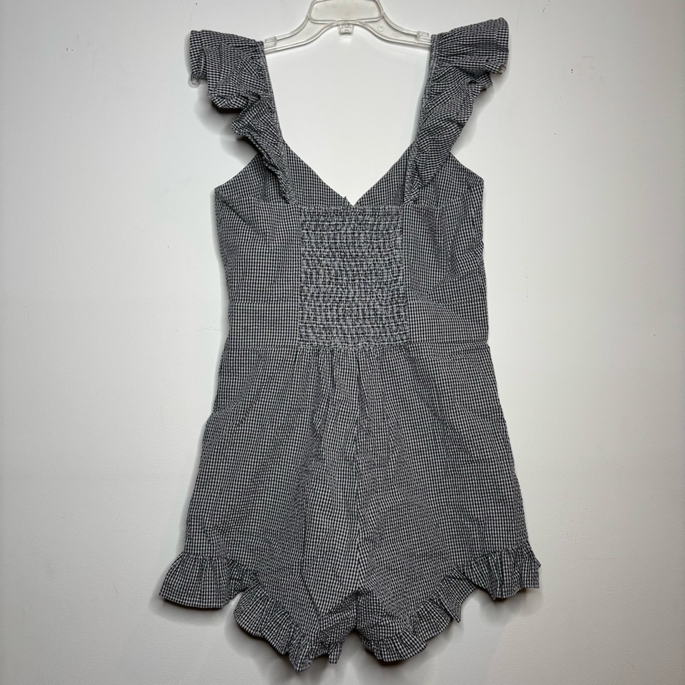 Loveshackfancy Gingham Romper 6 Small - image 3